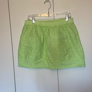 J crew neon skirt